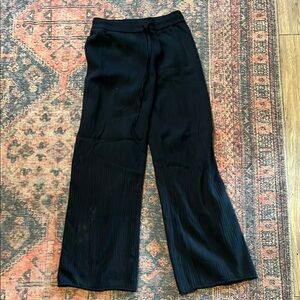 Black Wide-Leg Pants